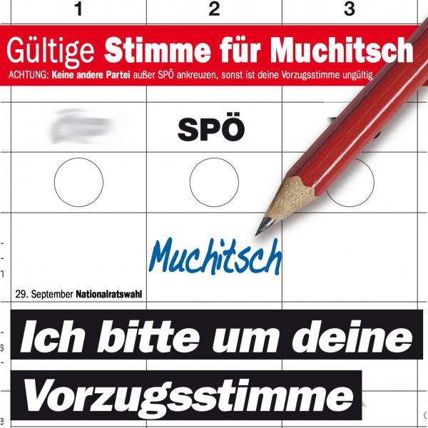 So wählen Sie Muchitsch bundesweit ins Parlament