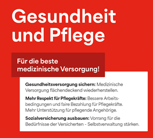 Gesundheit und Pflege - Beste Versorgung