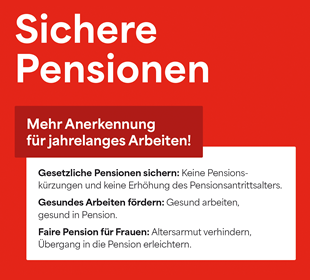 Sichere Pensionen - Mehr Anerkennung